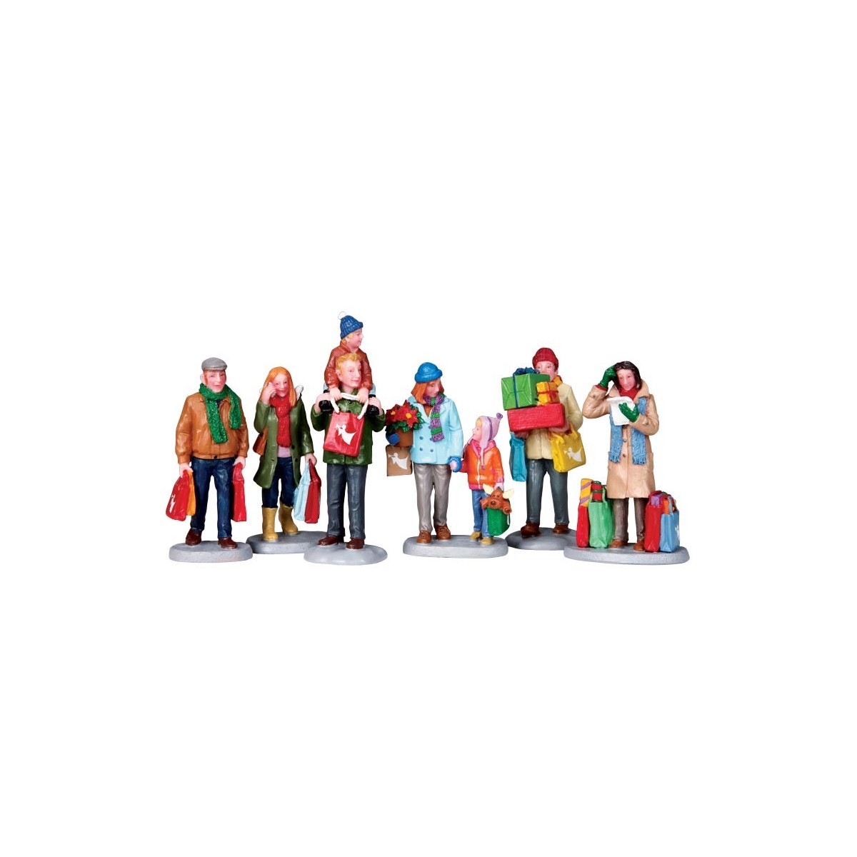 Courses de Noël lot de 6 Lemax