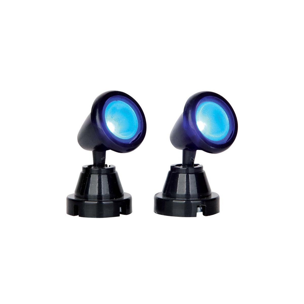 Spot rond lumière bleue lot de 2 Lemax