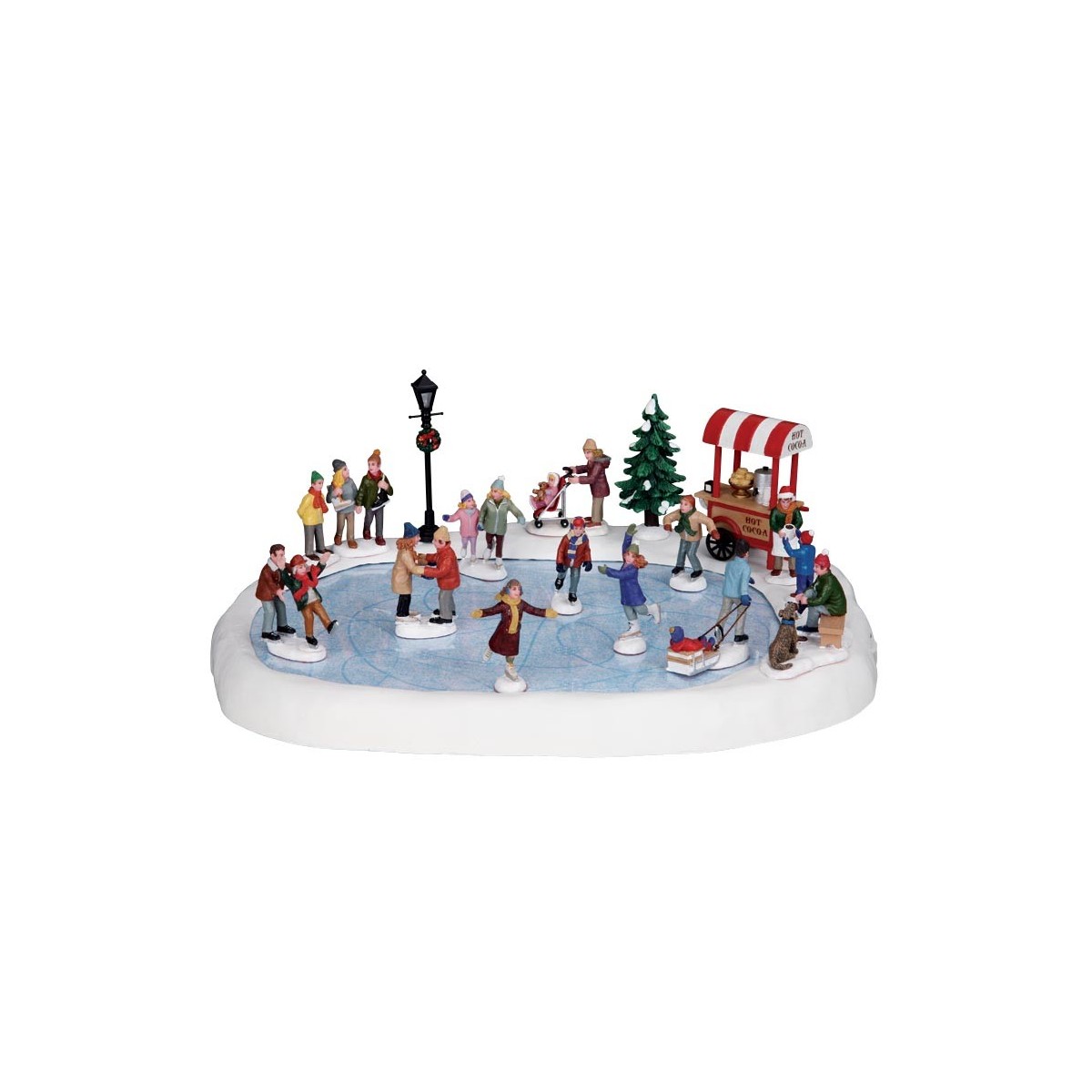 Scène animée musicale Patinoire de village Lemax Vail Village