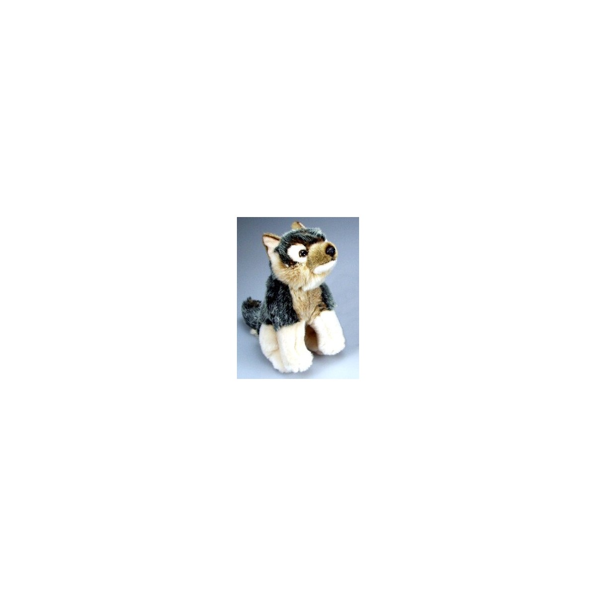 Peluche loup assis 20 cm
