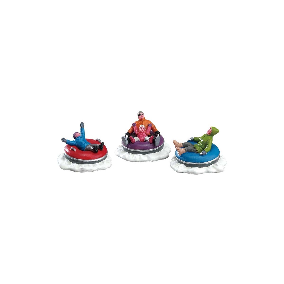 Luge en famille Lemax lot de 3