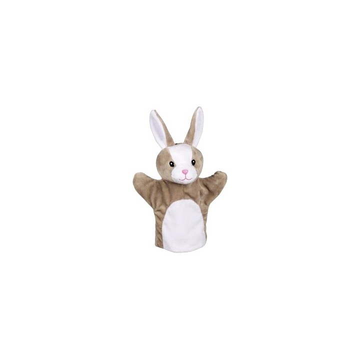 Marionnette à main en tissu lapin 24 cm