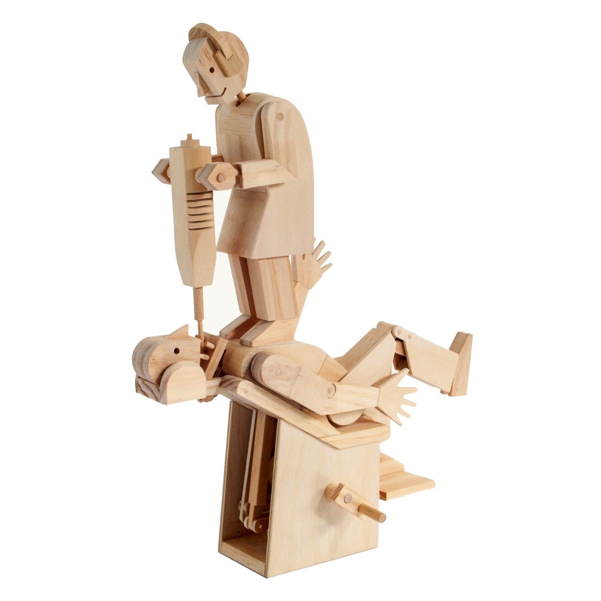 Automate en bois dentiste démoniaque en kit 33 cm