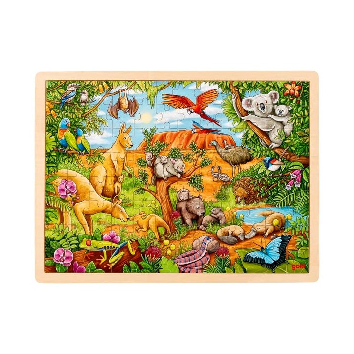 Puzzle enfant en bois animaux Australie 96 pièces