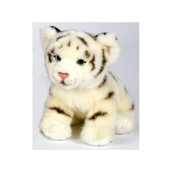Peluche tigre blanc 26 cm