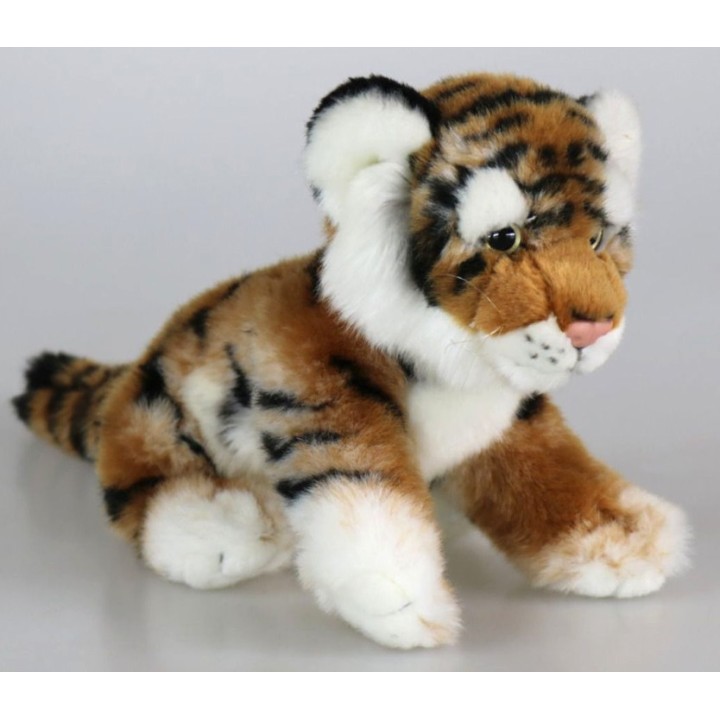 Peluche tigre brun 23 cm