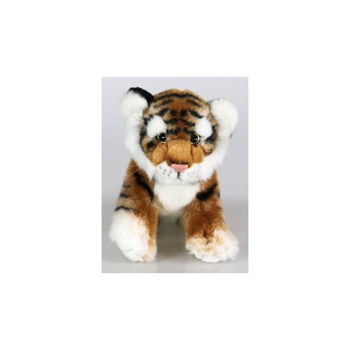 Peluche tigre brun 23 cm