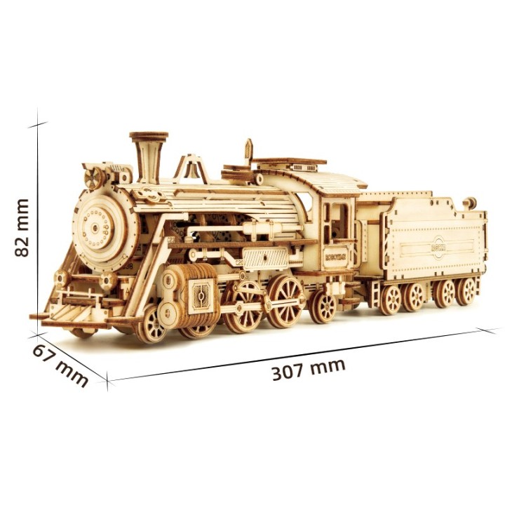 Maquette en bois Locomotive à vapeur