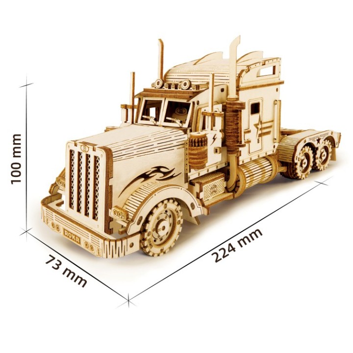 Maquette en bois Camion américain