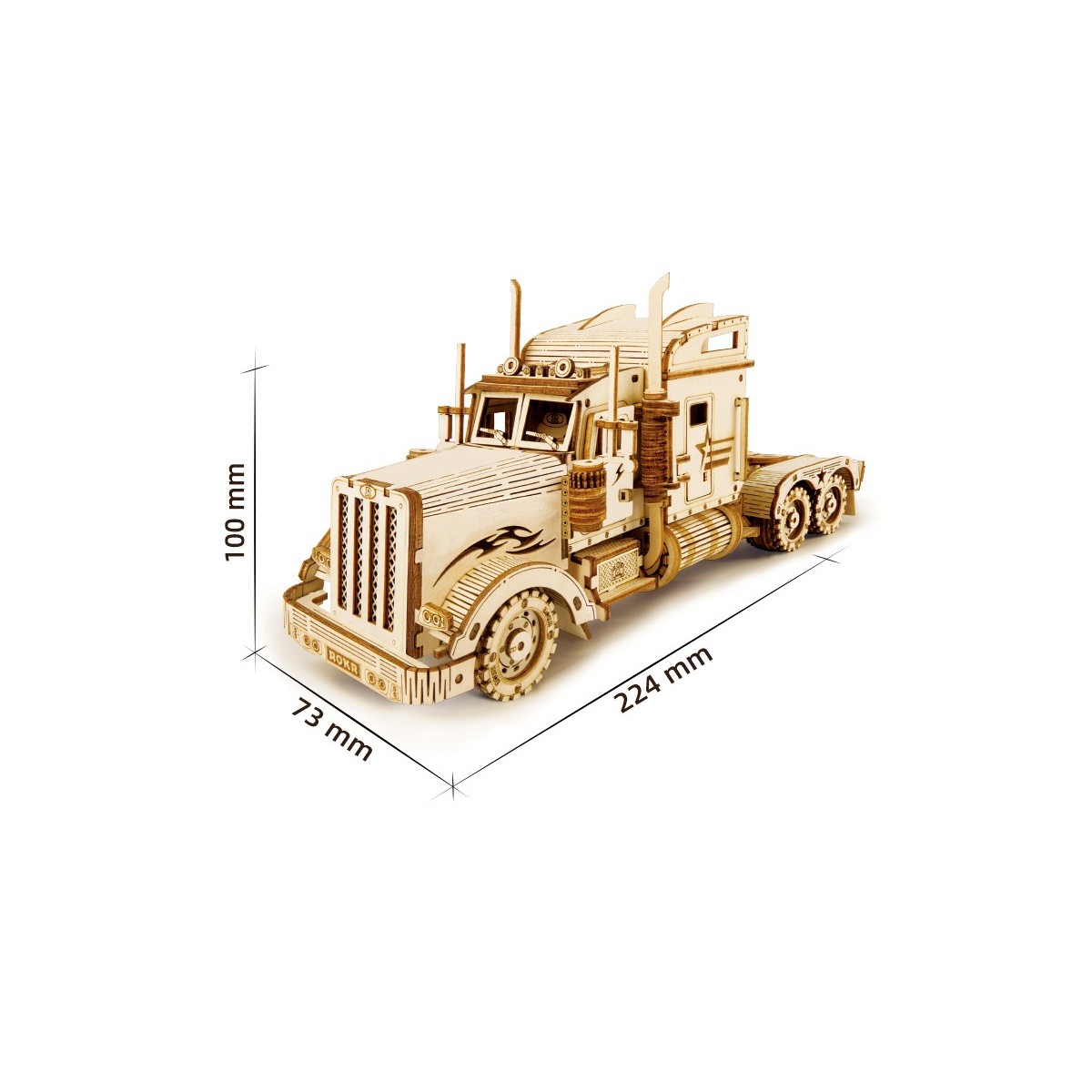 Maquette en bois Camion américain