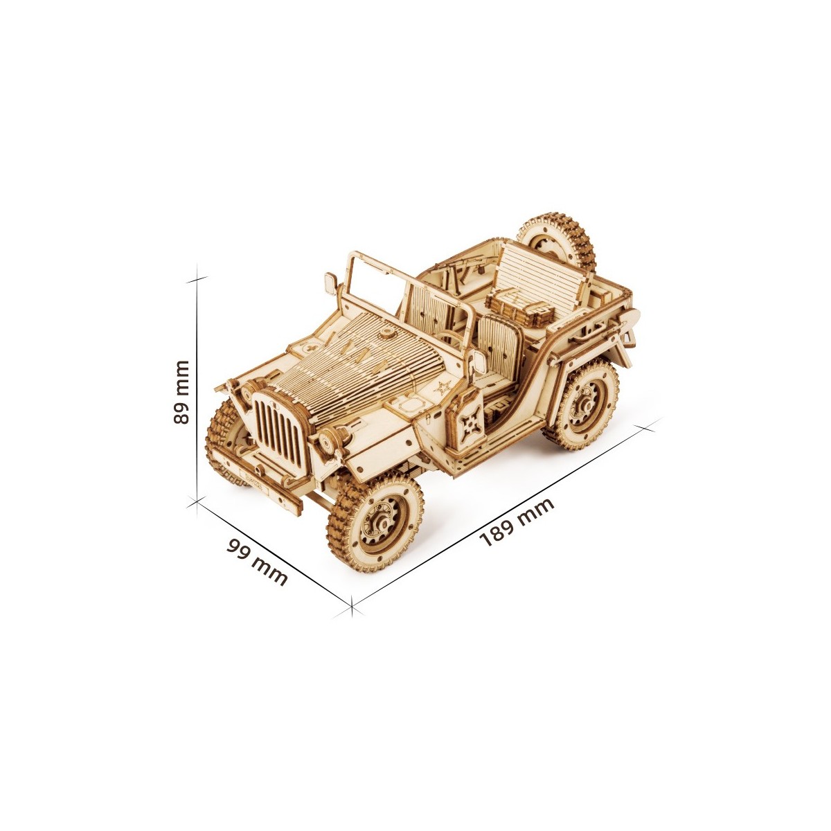 Maquette en bois Voiture Jeep 4x4