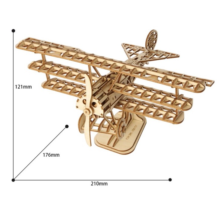 Maquette en bois Avion Triplan