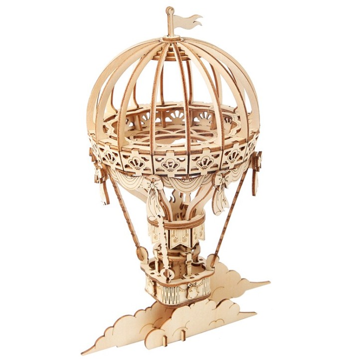 Maquette en bois Montgolfière