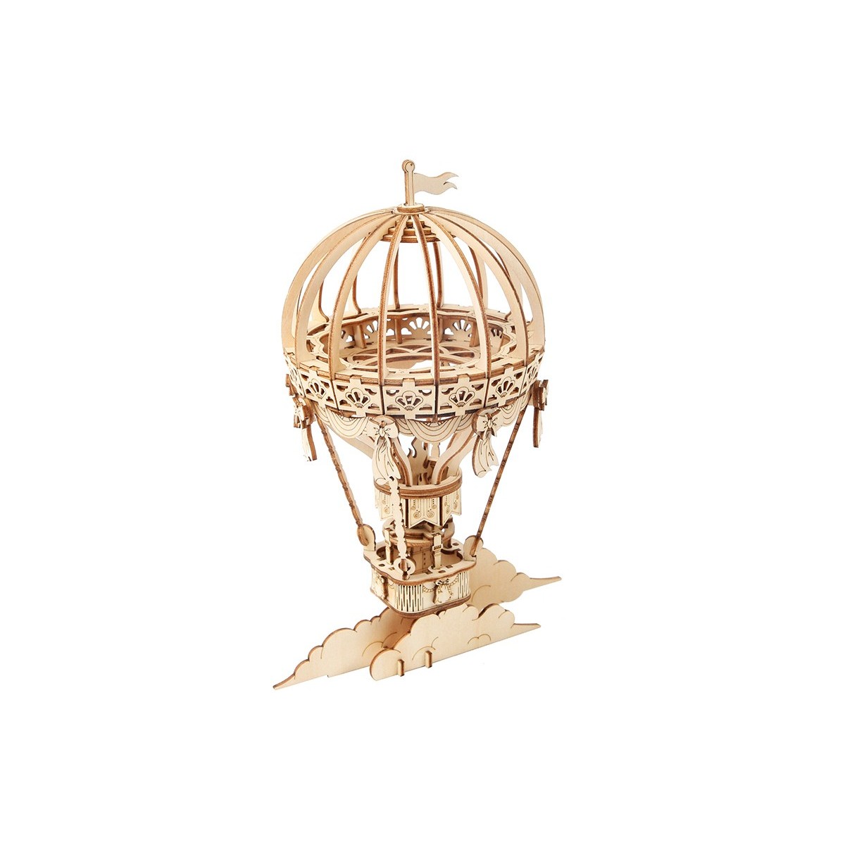 Maquette en bois Montgolfière