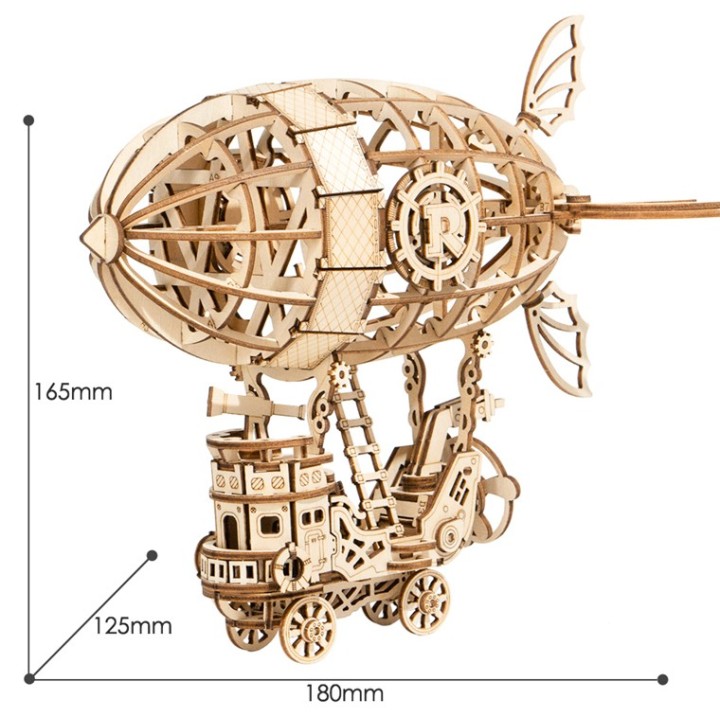 Maquette en bois Ballon Dirigeable