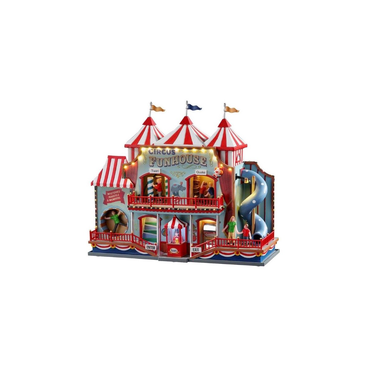 Attraction cirque lumineuse animée sonore Lemax Carnival