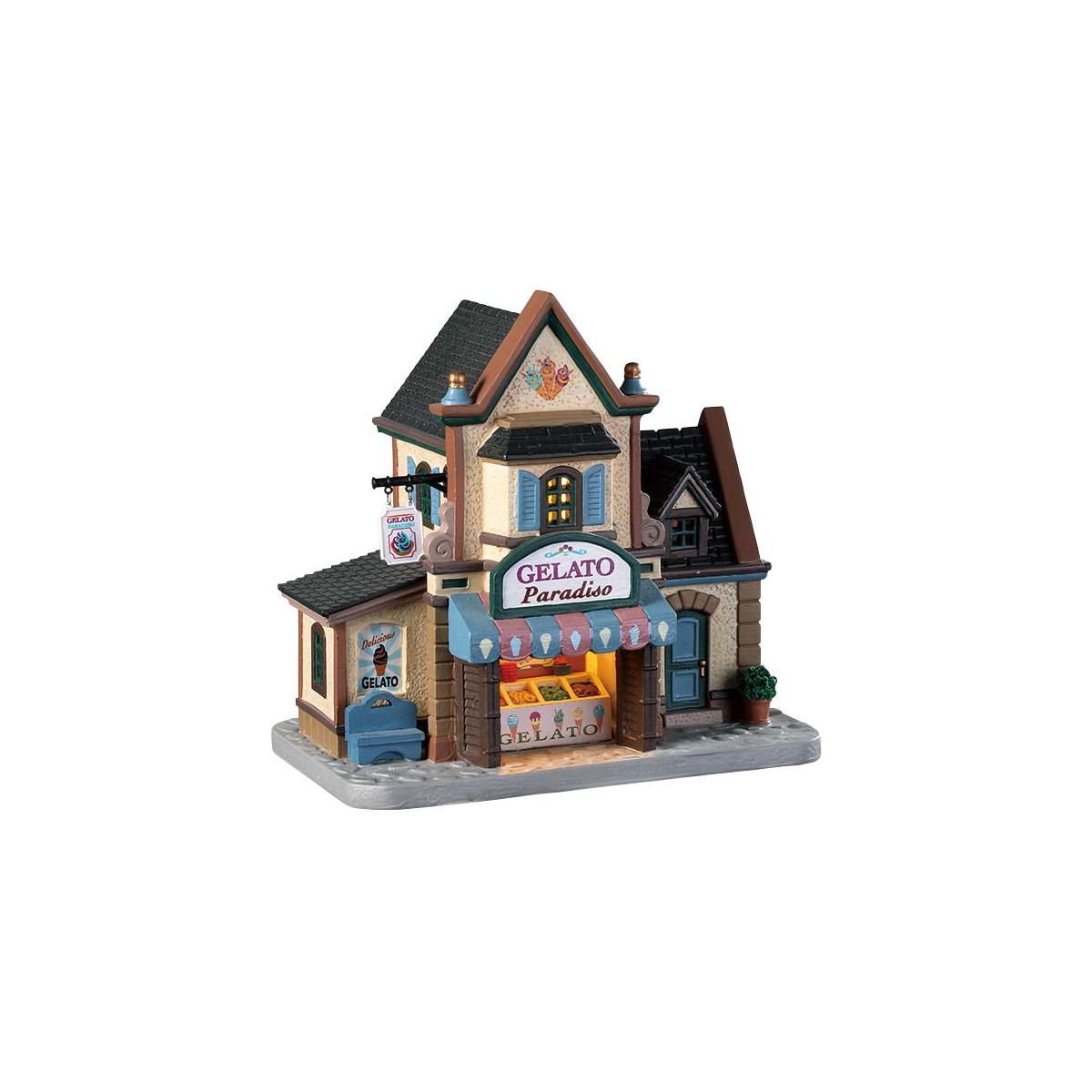 Maison lumineuse Glacier Lemax Caddington