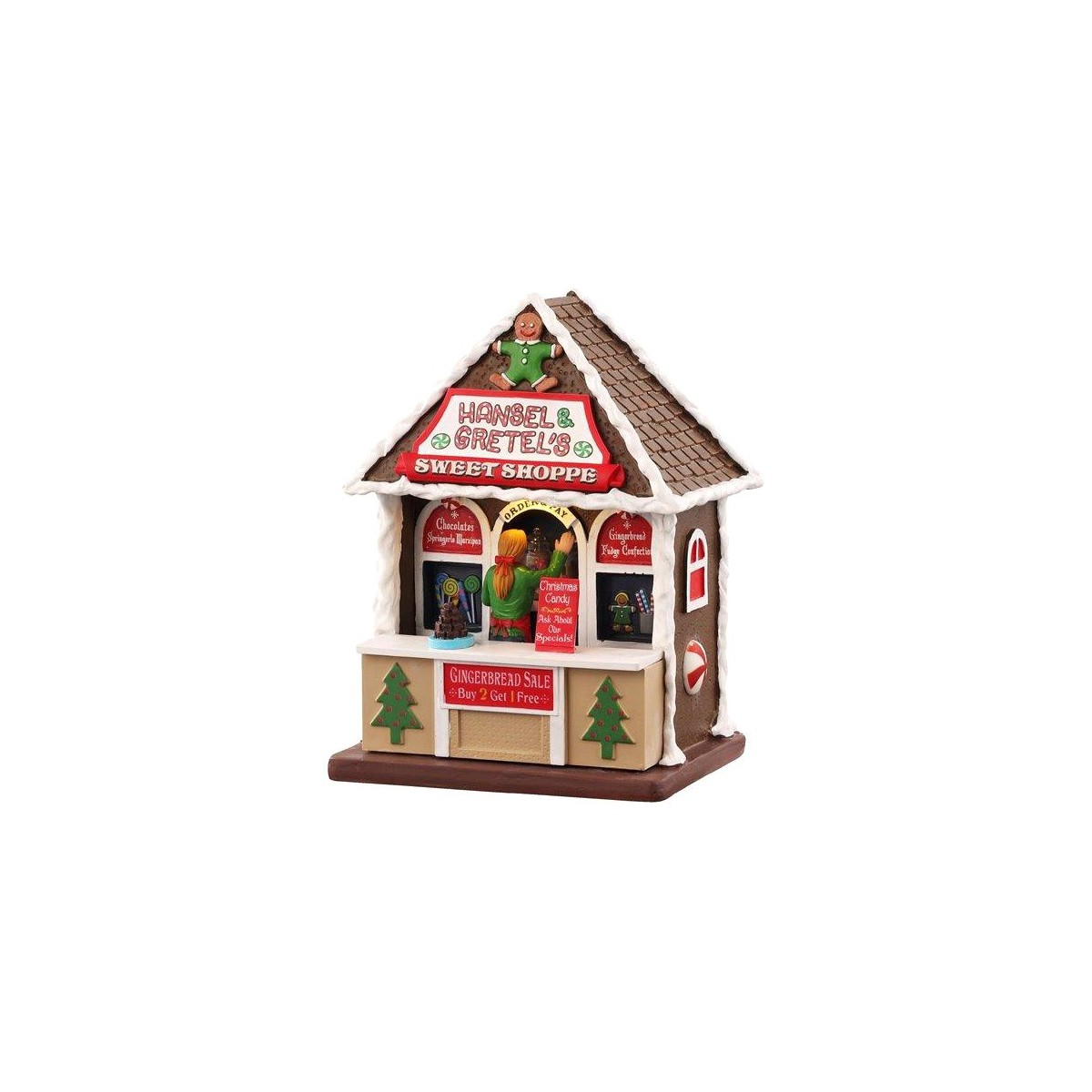 Chalet marché de Noël lumineux Friandises Lemax