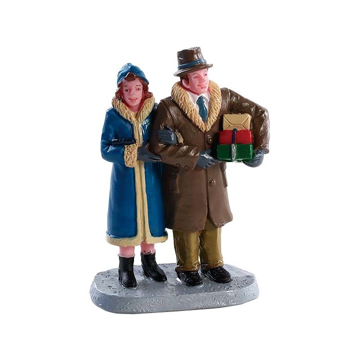 Courses de Noël en couple Lemax