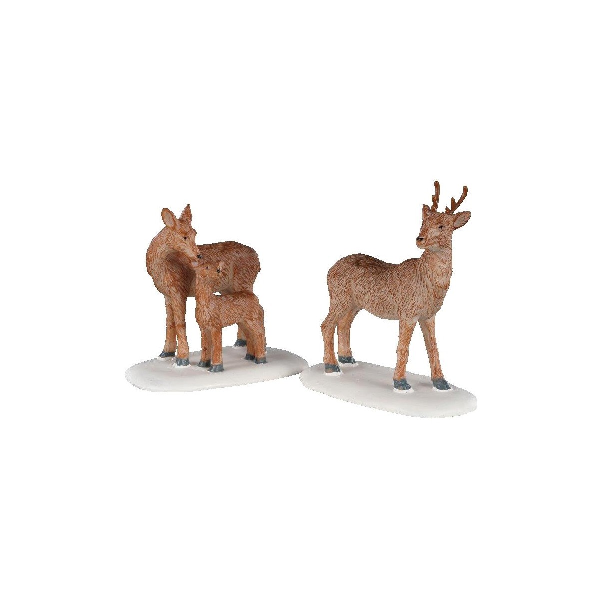 Famille de cerfs lot de 2 Lemax