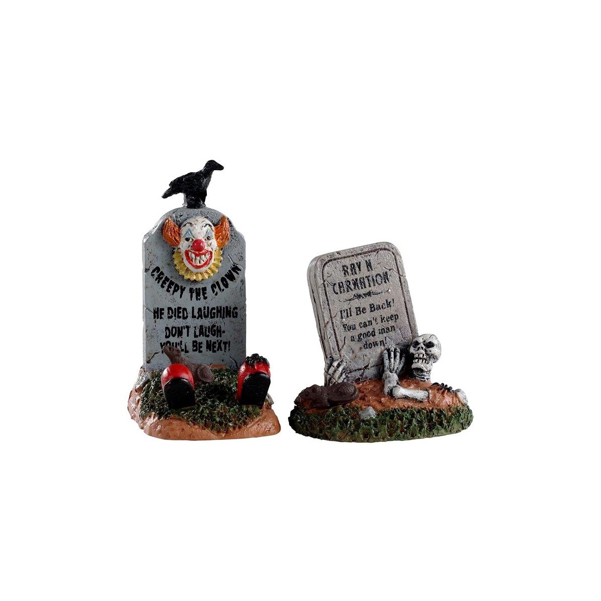 Pierres tombales amusantes lot de 2 Halloween Lemax