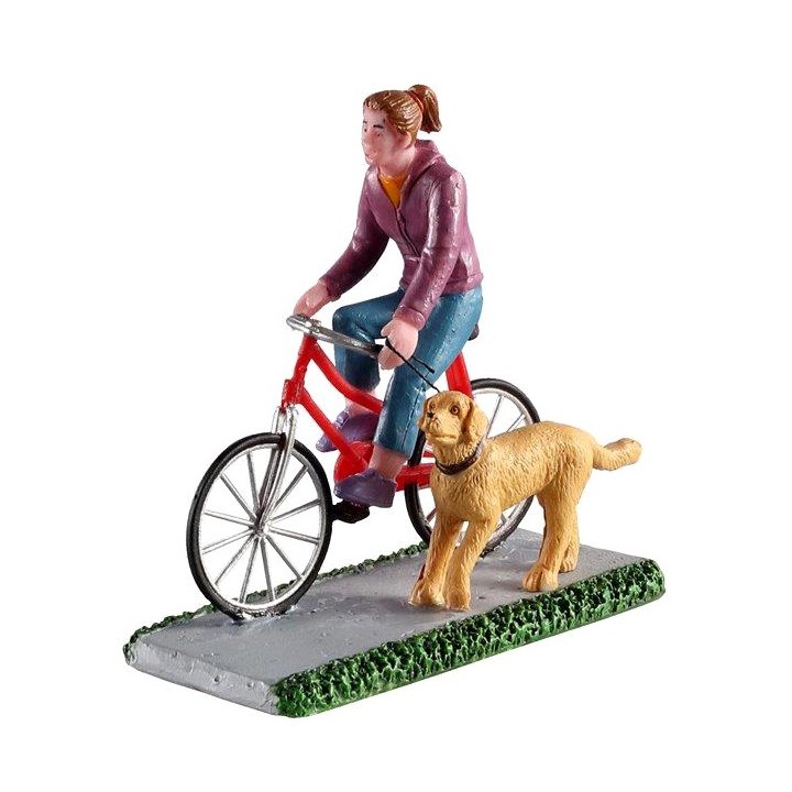Promenade à vélo avec chien Lemax