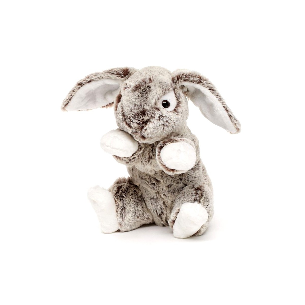 Peluche lapin gris 23 cm