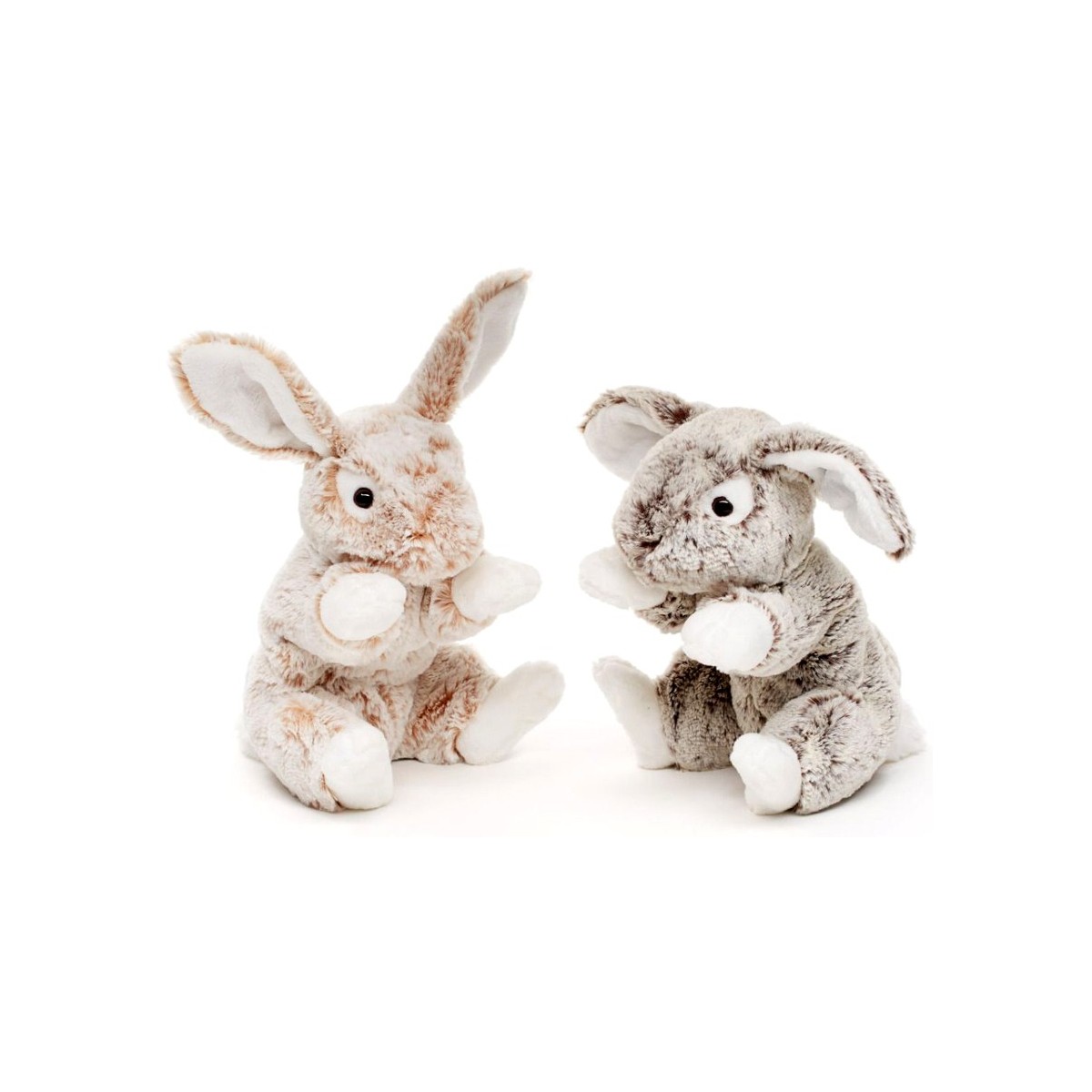 Peluche lapin gris 23 cm