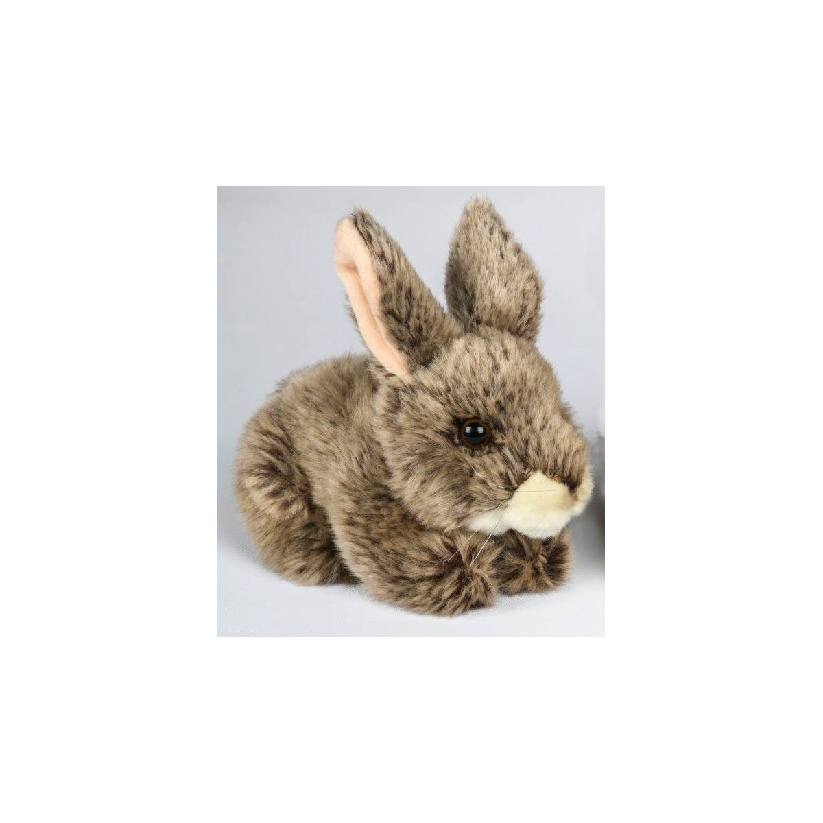 Peluche lapin gris 18 cm