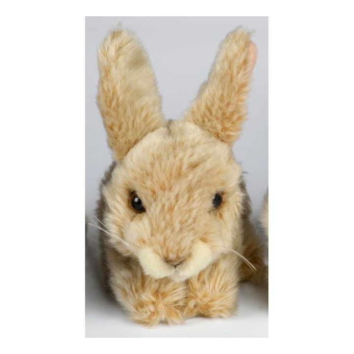 Peluche lapin beige 18 cm