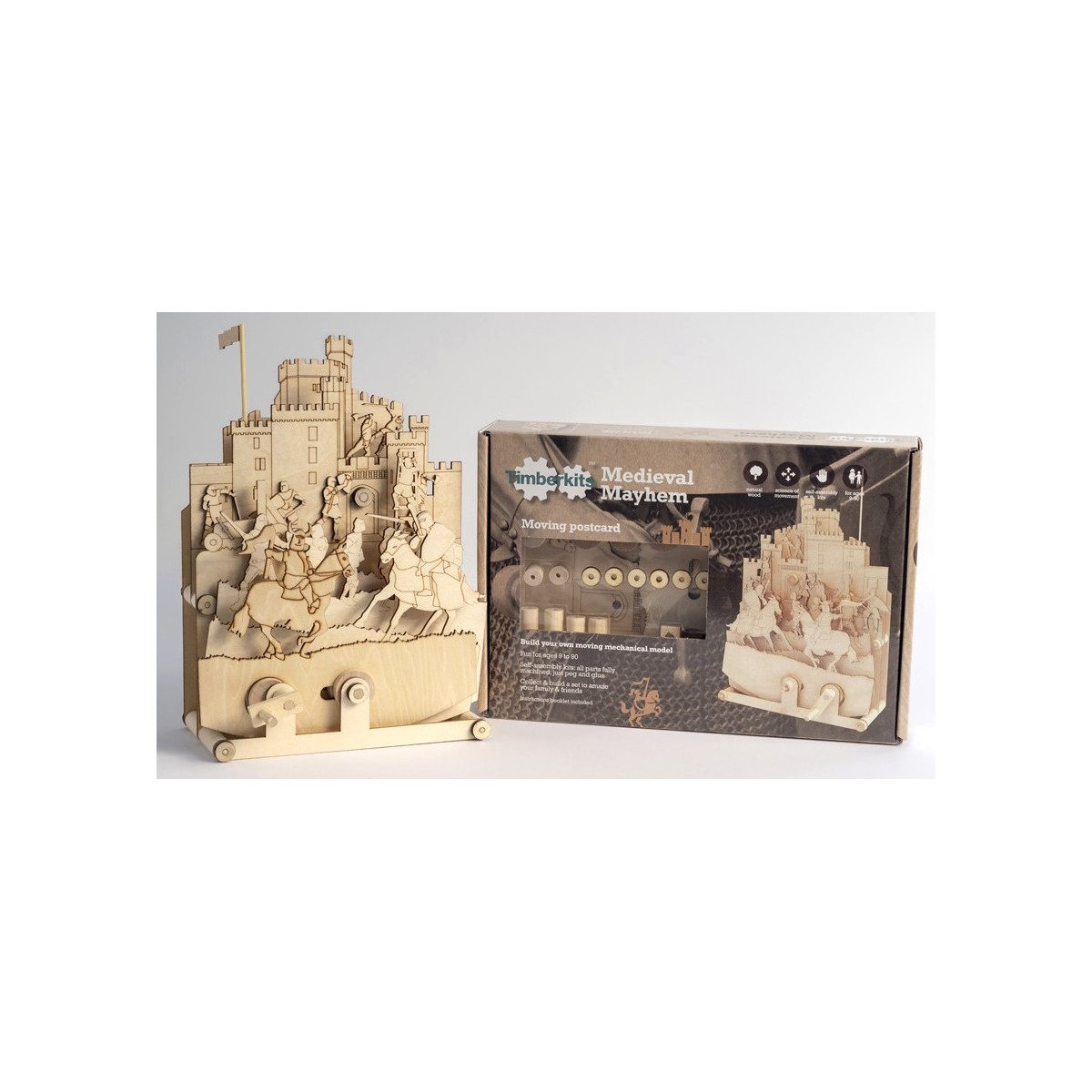 Maquette en bois animée Moyen Age