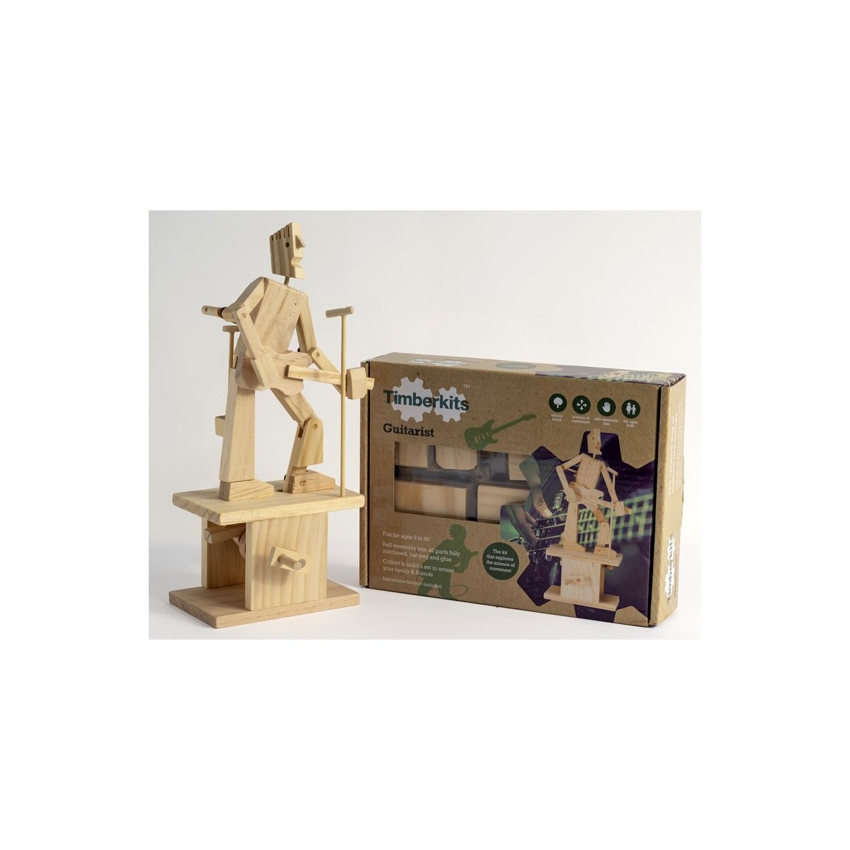 Automate en bois guitariste en kit 26 cm
