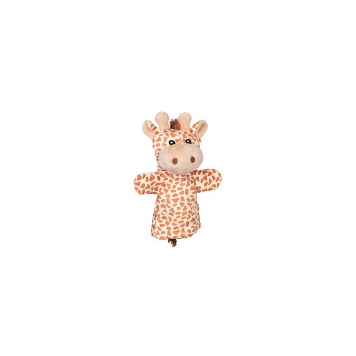Marionnette à main en tissu girafe 25 cm