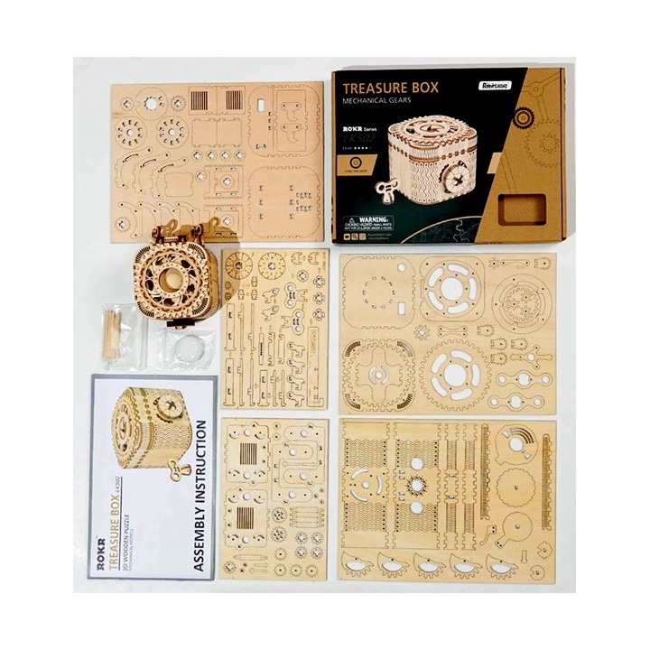Maquette en bois animée Boîte à bijoux