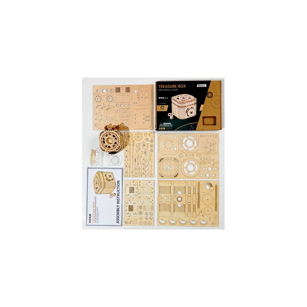 Maquette en bois animée Boîte à bijoux