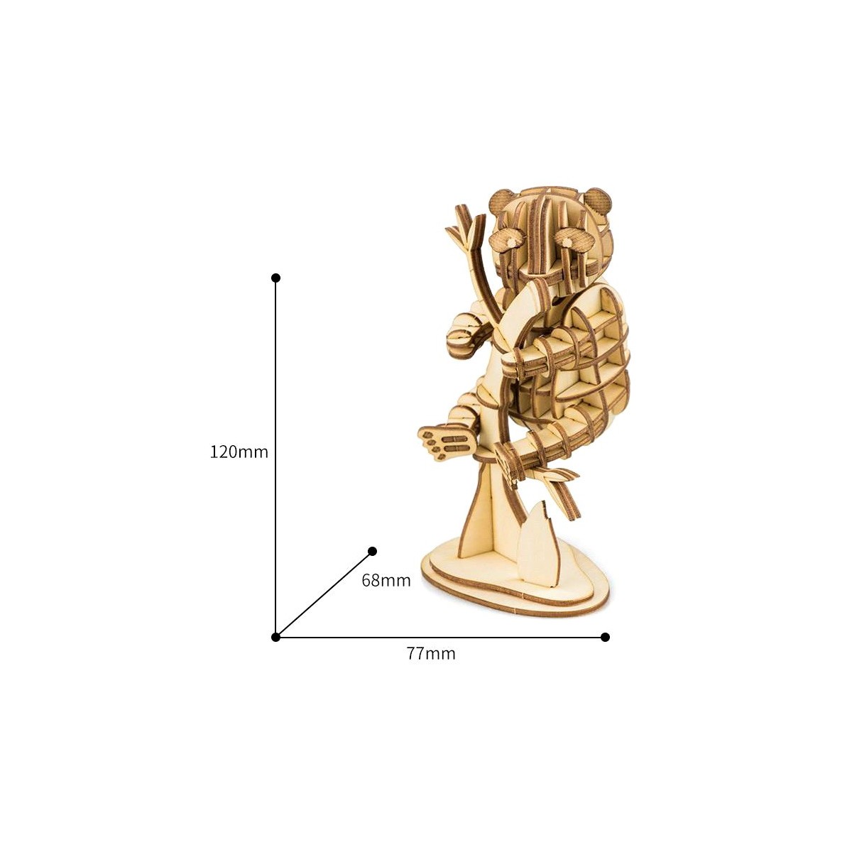 Maquette en bois panda