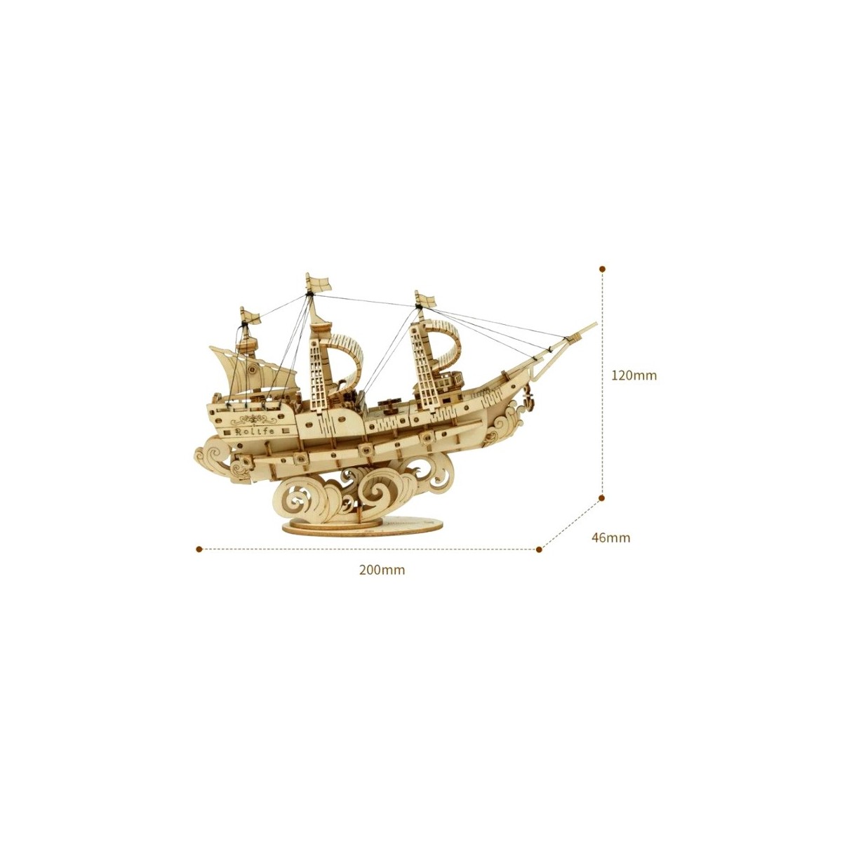 Maquette en bois Bateau à voiles