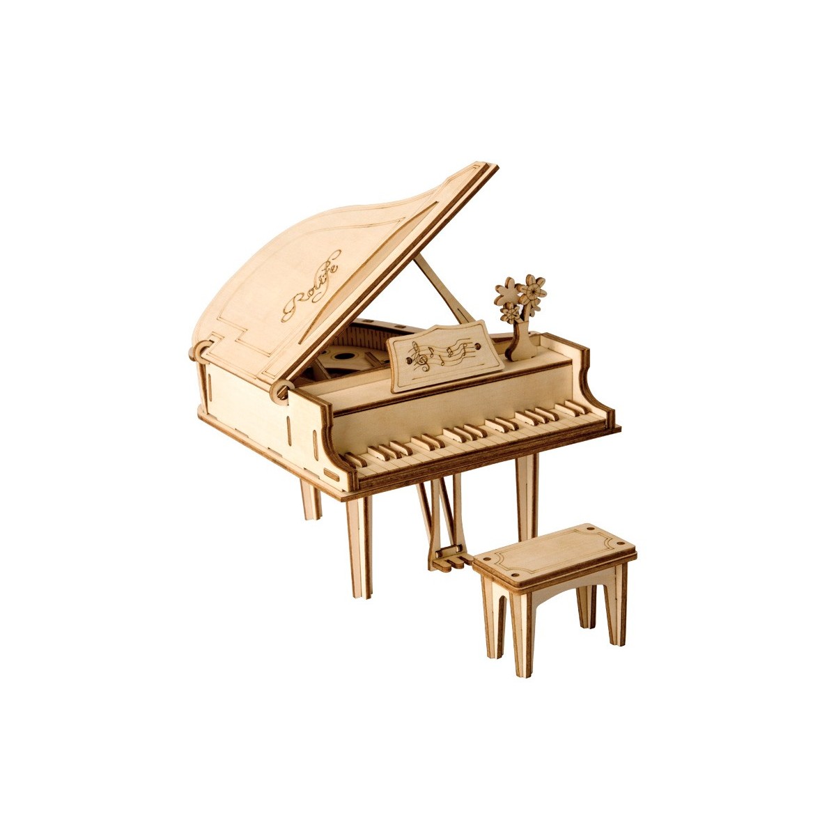 Maquette en bois Piano à queue