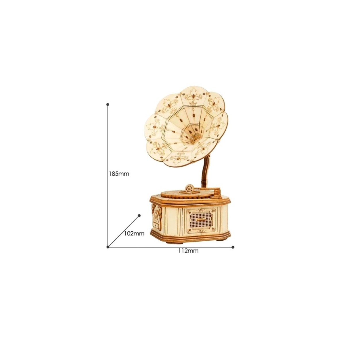 Maquette en bois Gramophone