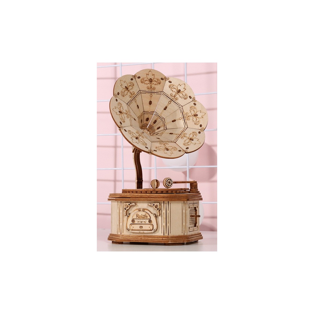 Maquette en bois Gramophone