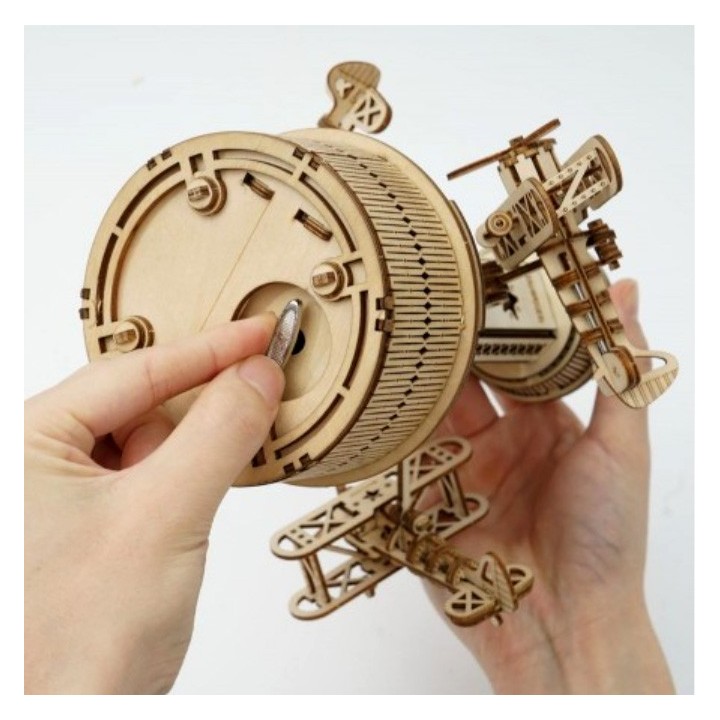 Maquette en bois Tour de contrôle animée musicale