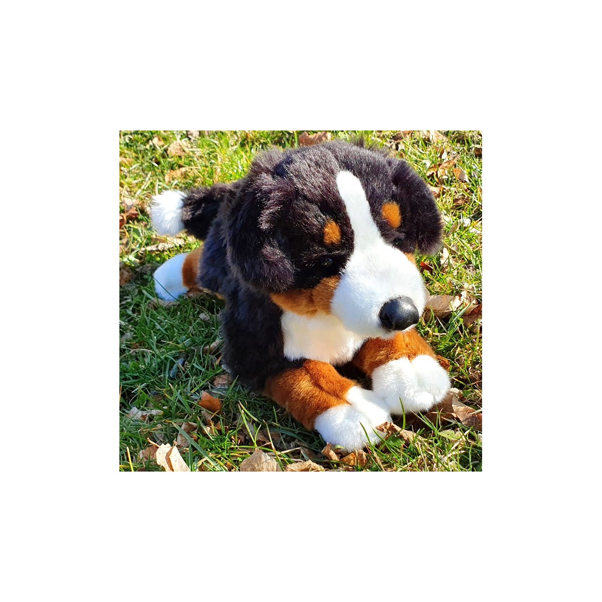 Peluche Chien Bouvier Bernois 45 cm