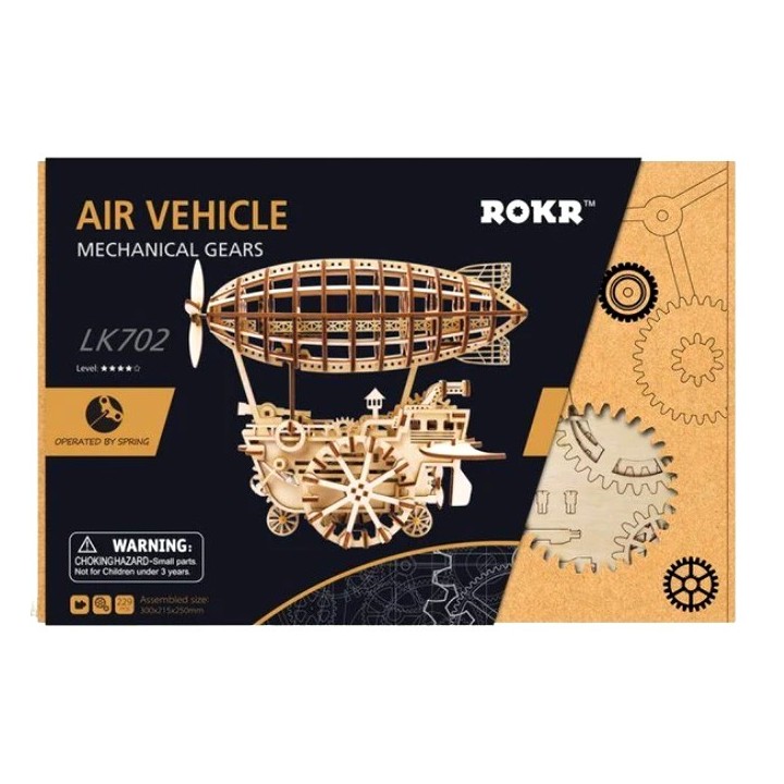 Maquette en bois Ballon dirigeable animé
