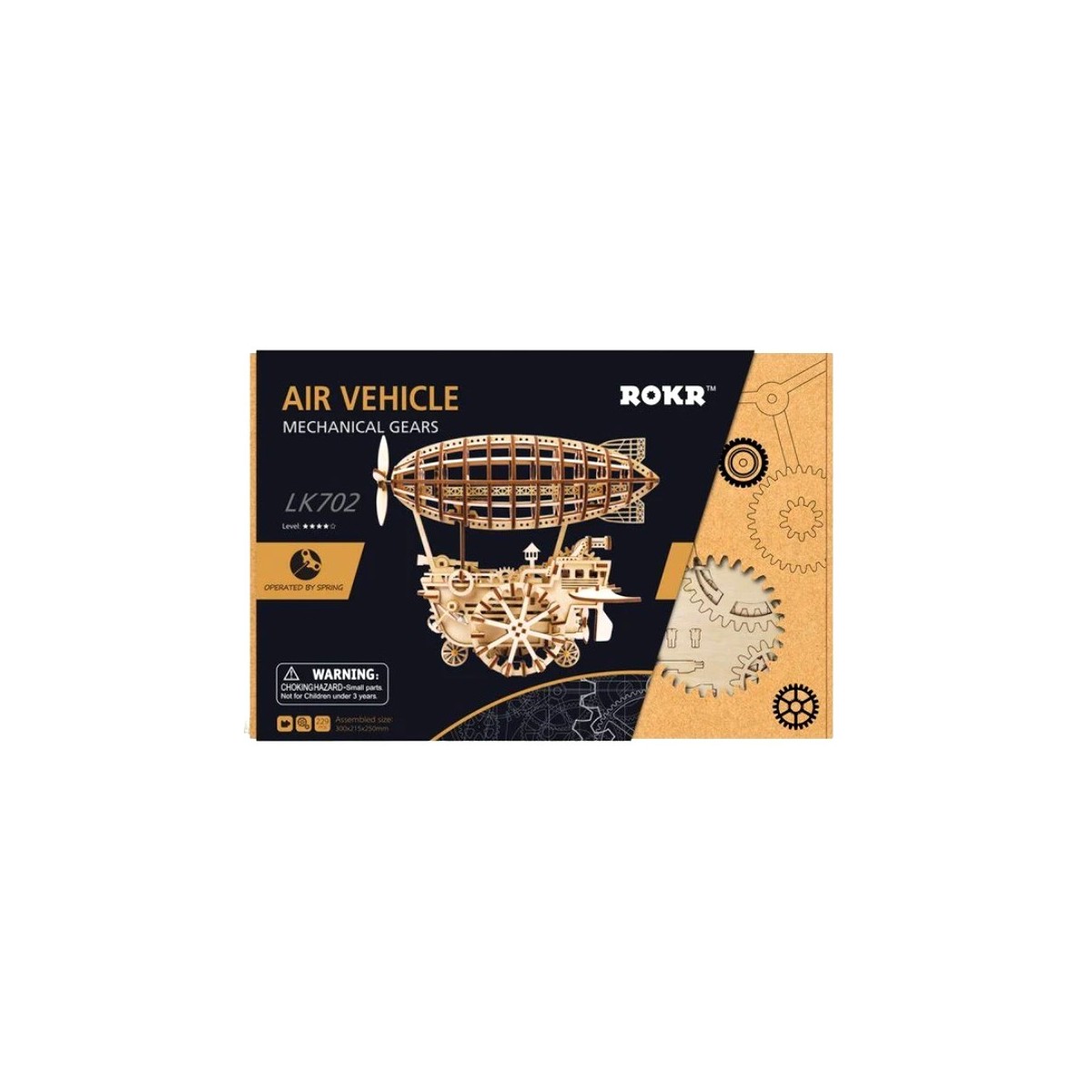 Maquette en bois Ballon dirigeable animé