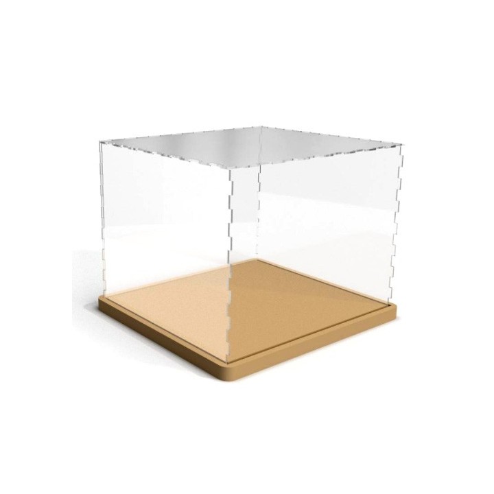Boîte transparente de présentation anti-poussière Petit format