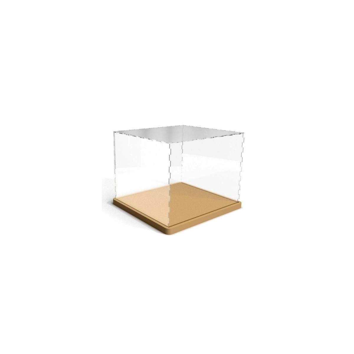 Boîte transparente de présentation anti-poussière Petit format
