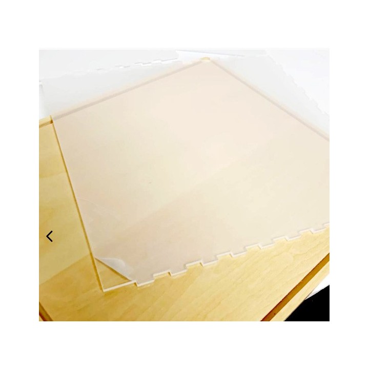 Boîte transparente de présentation anti-poussière Grand format