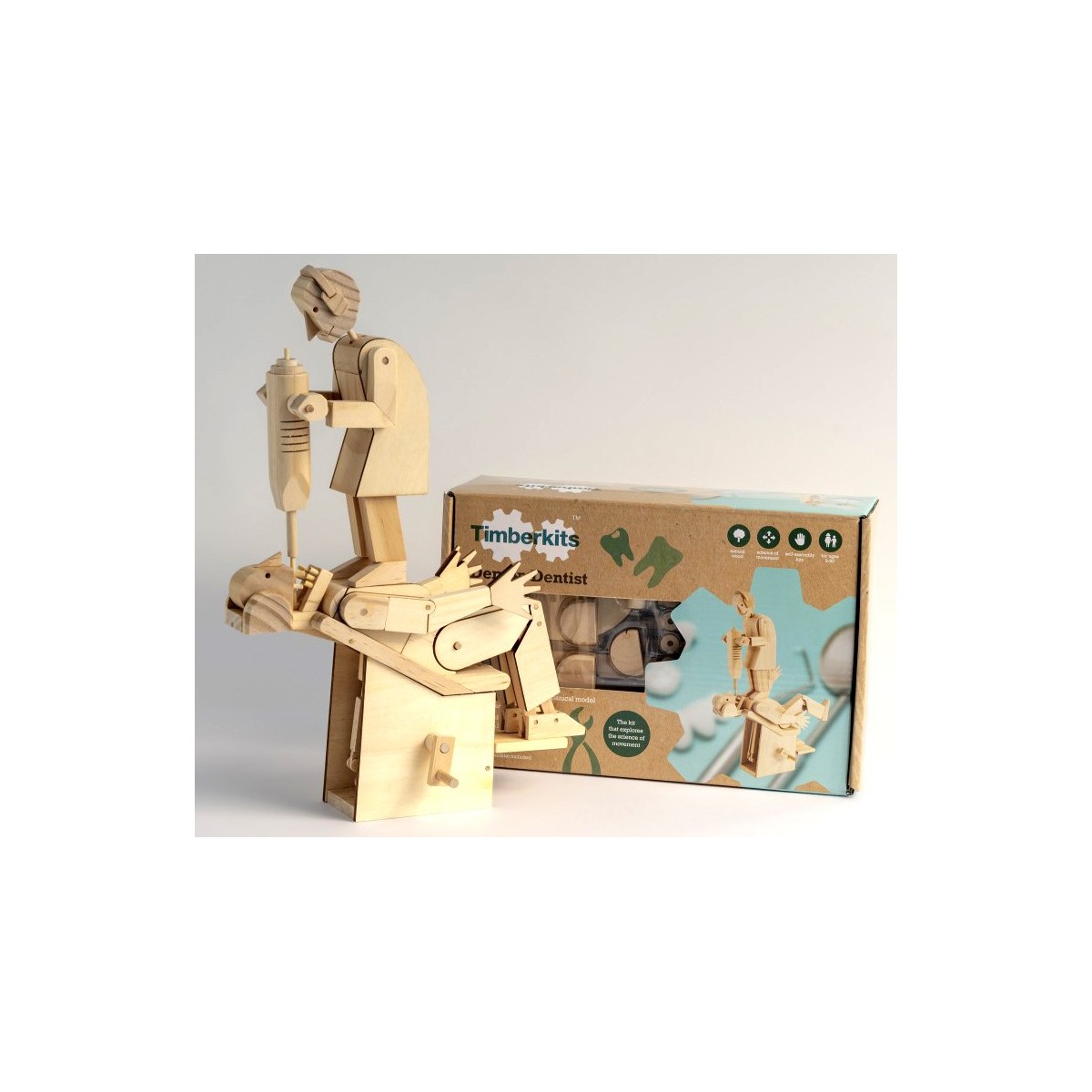 Automate en bois dentiste démoniaque en kit 33 cm
