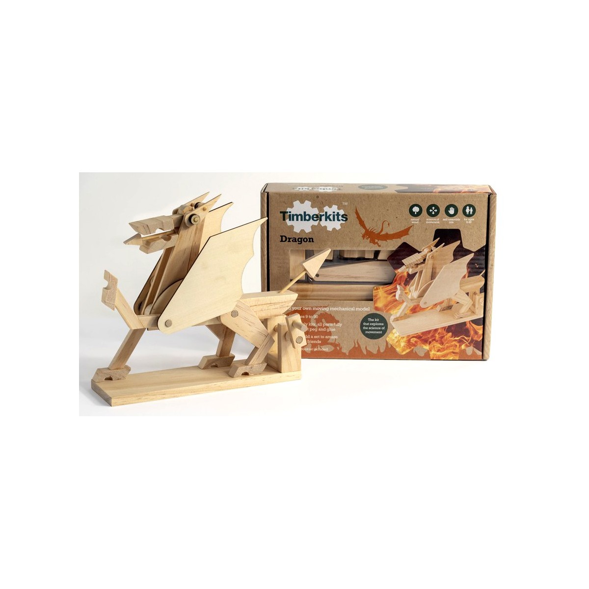 Automate en bois dragon en kit 18 cm