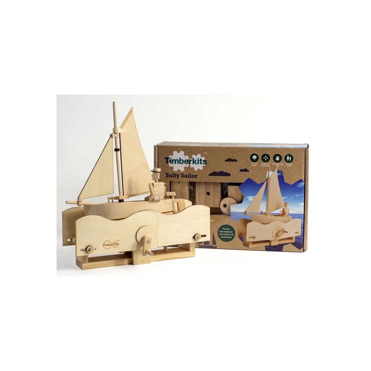 Automate en bois voilier en kit 27 cm